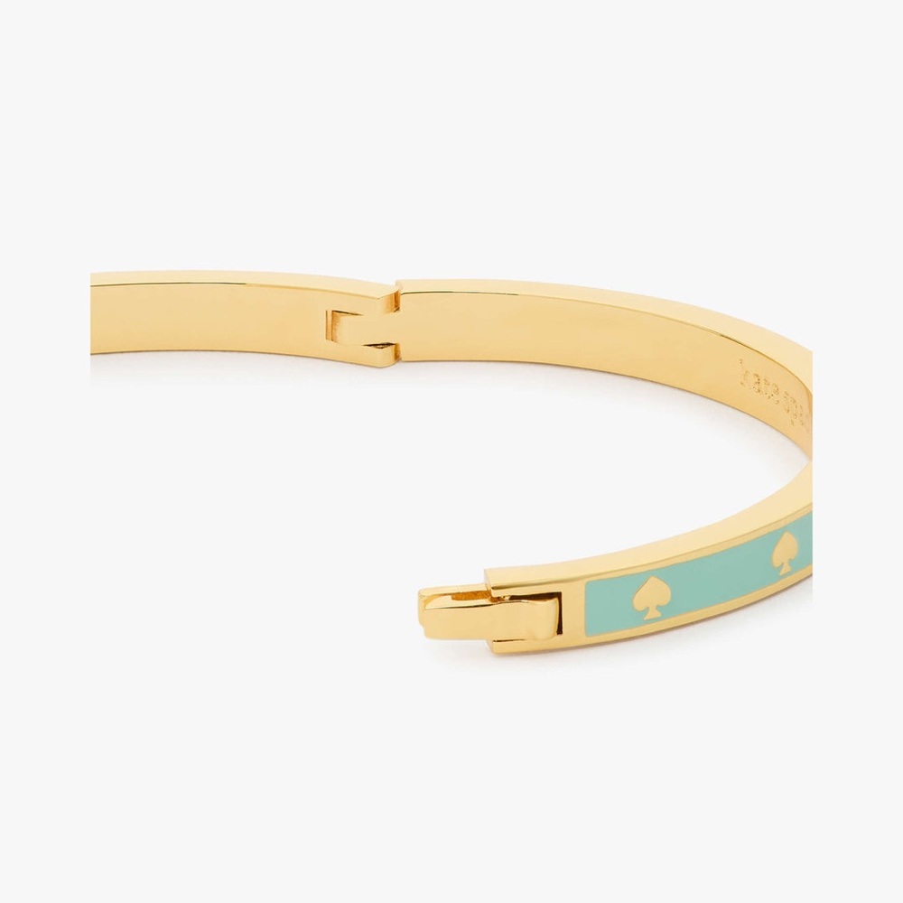 Kate Spade Spot The Spade Enamel Hinged Bangle - Picture 2 of 7